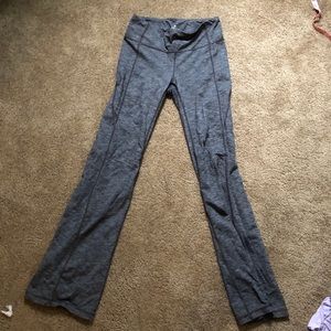 Athleta flare space-dyed running pants